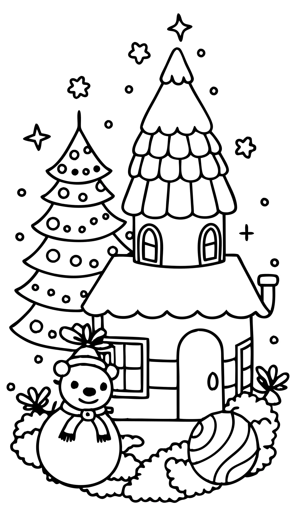 chrismas coloring page